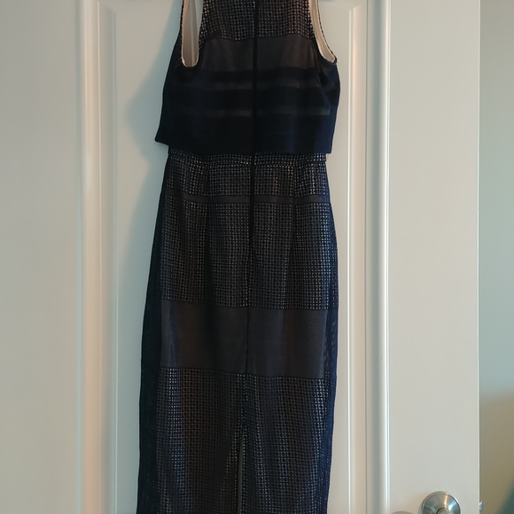 Navy Formal Midi Pencil Dress - Picture 3 of 6